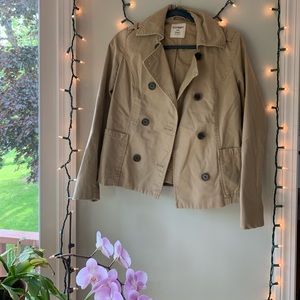 Cropped trench coat